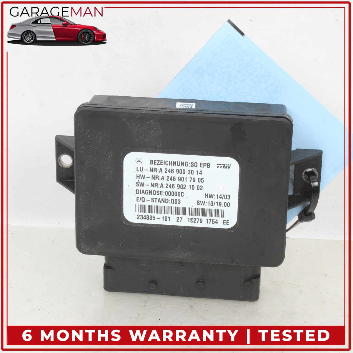2012-2020 Mercedes X156 GLA250 Electronic Parking Brake Control Module Unit OEM