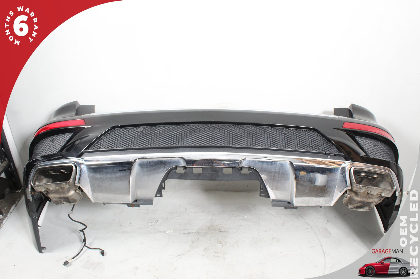 2013-2016 Mercedes-Benz GL550 X166 SUV Rear Bumper Cover Assembly Black