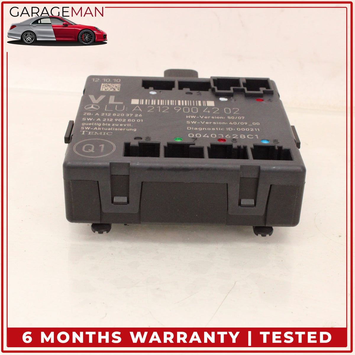 2008-2018 Mercedes W212 E350 Front Left Side Door Control Module 2129004202 OEM