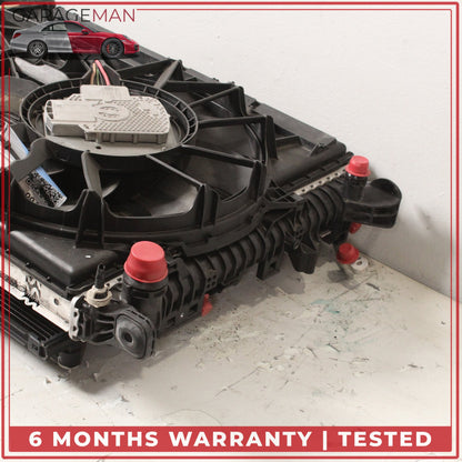 2011-2018 Audi A8 D4 Engine Radiator Cooling Fan Motor Assembly 4H0121003M OEM