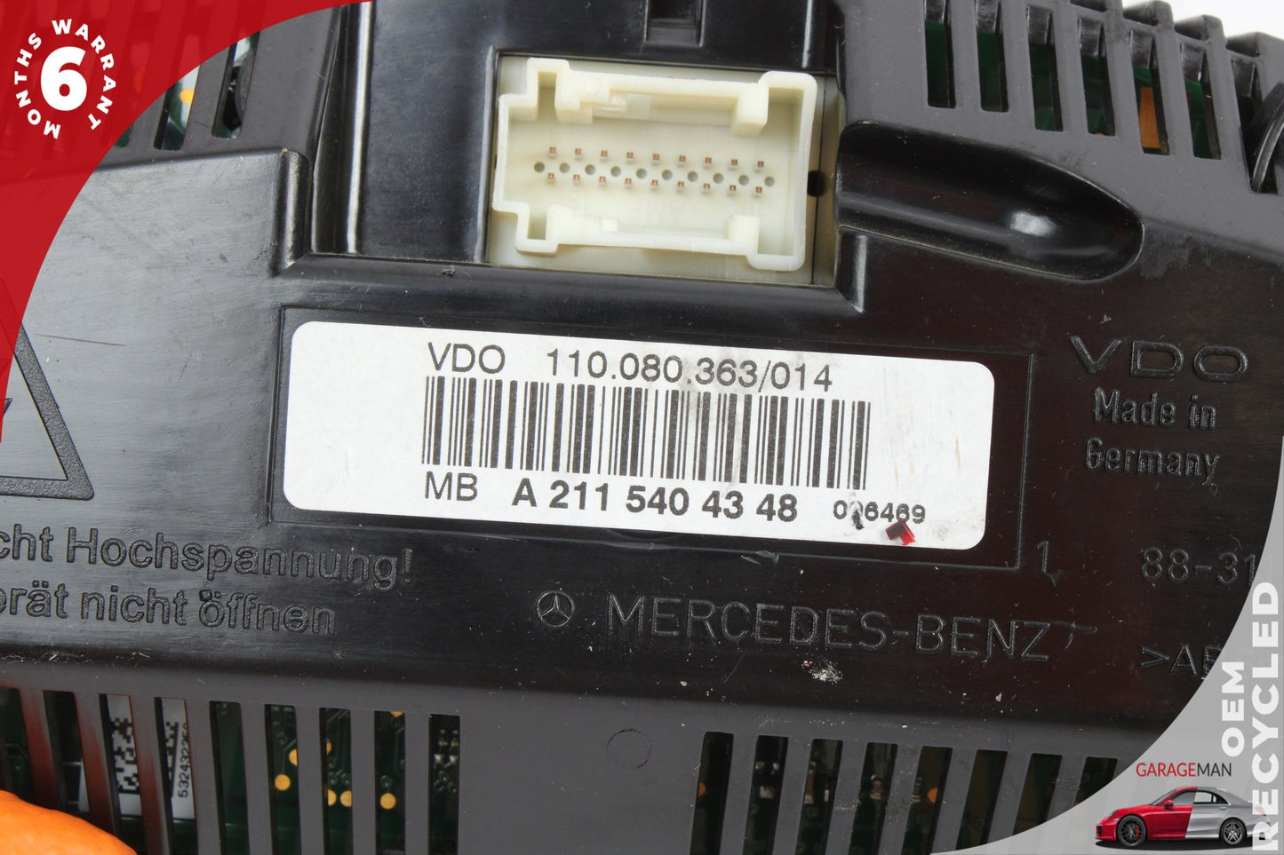 07-09 Mercedes-Benz E350 W211 Sedan Speedometer Instrument Cluster 2115404348