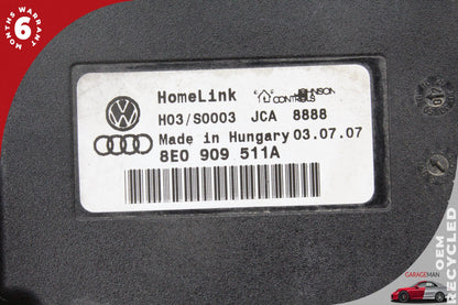 2007-2009 Audi Q7 HomeLink Garage Door Opener Control Module 8E0909511A OEM