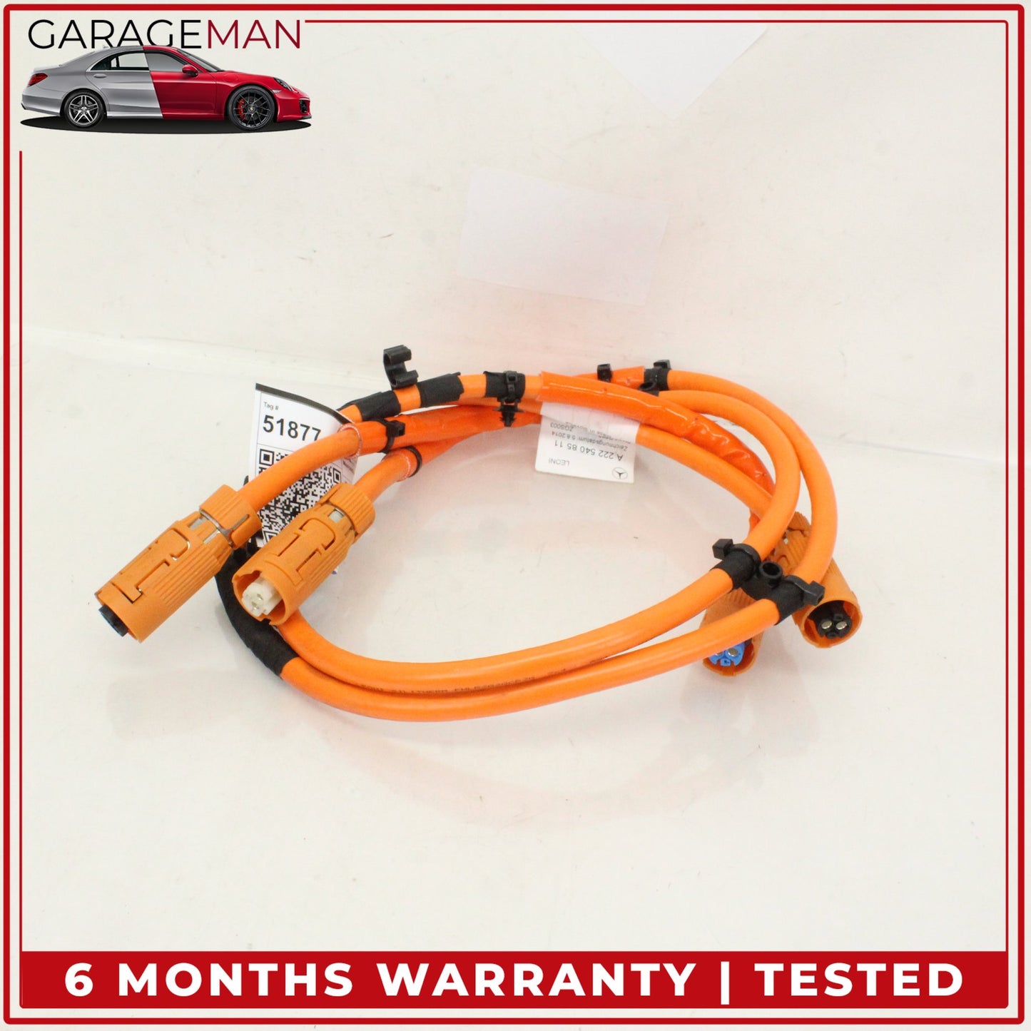 2015-2017 Mercedes W222 S550e Hybrid High Voltage Wire Cable 2225408511 OEM