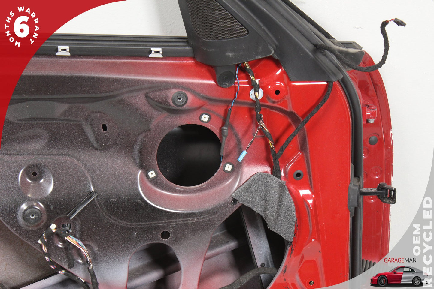 2012-2018 BMW 320i F30 Front Left Driver Side Door Shell Red 9628763 OEM