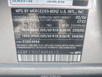 Parting Out- 2007 Mercedes-Benz GL450 X164- 105