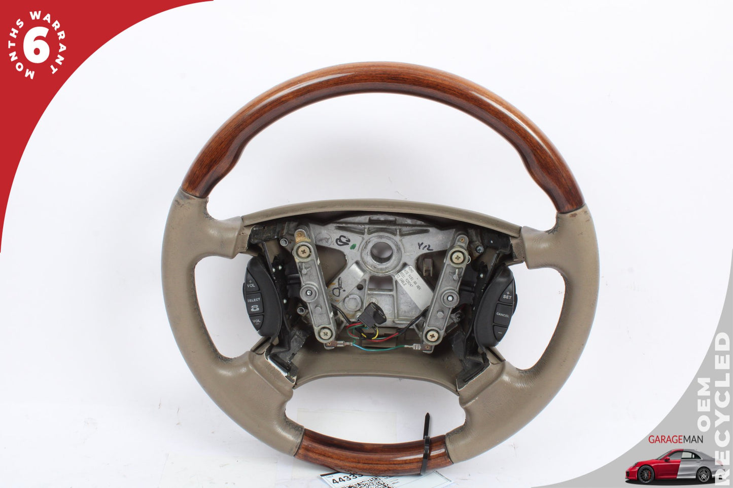 2003-2006 Jaguar XK8 X100 Steering Wheel w/ Switches HJE9181AA OEM