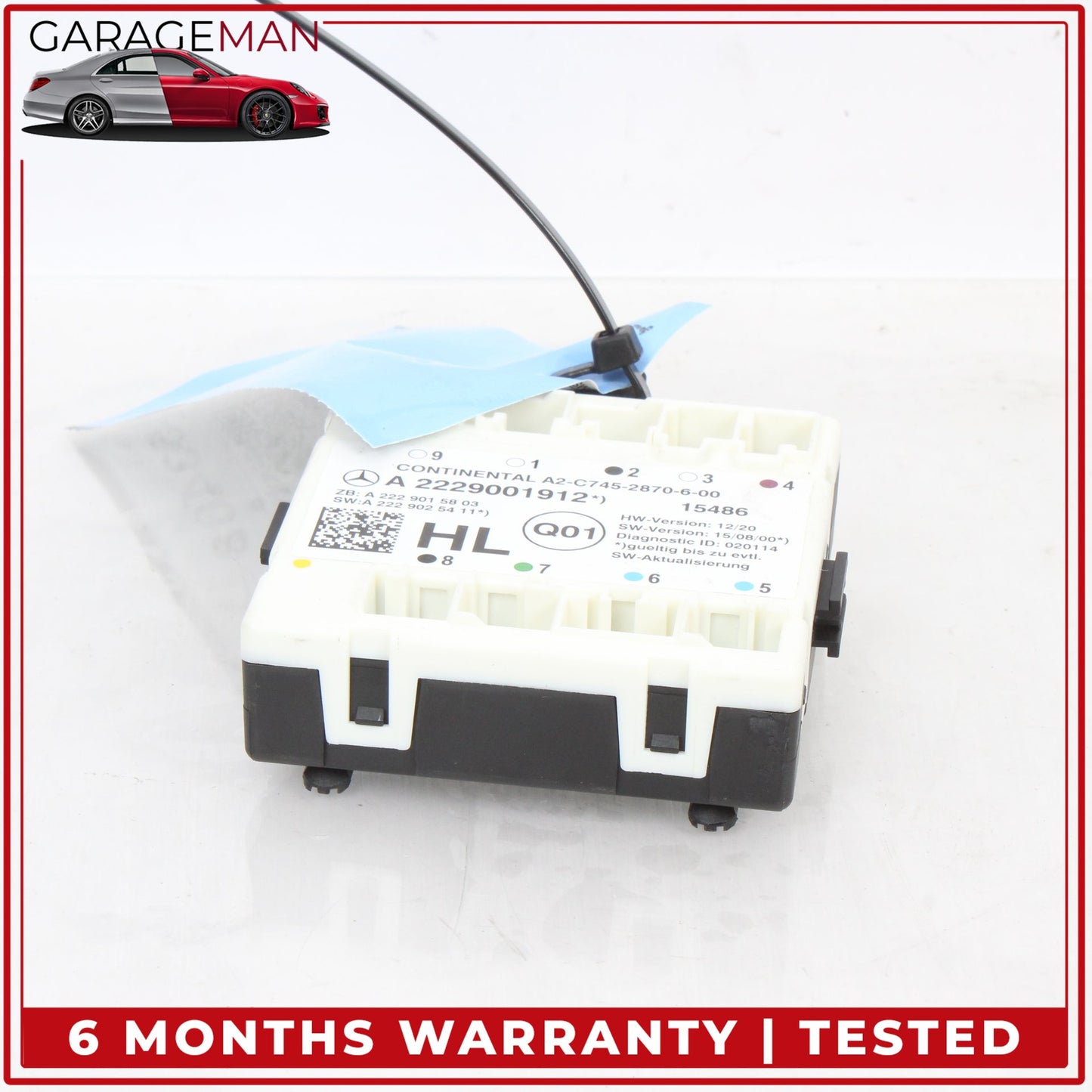 2015-2020 Mercedes W205 C300 Rear Left Side Door Control Module 2229001912 OEM
