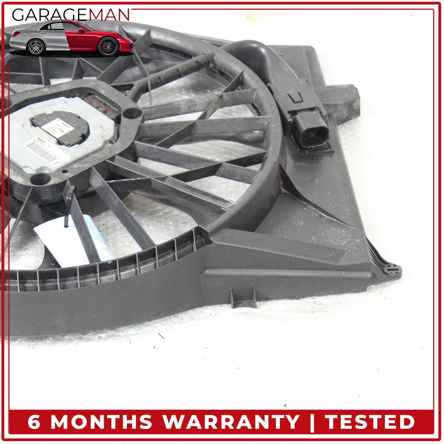 2003-2012 Mercedes R230 SL500 Cooling Fan Blade w/ Shroud & Motor 0130706905 OEM