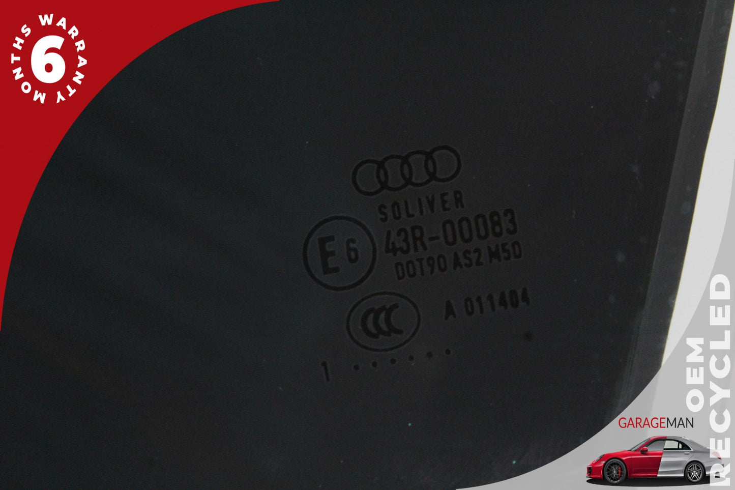 2012-2018 Audi A6 S6 Front Left Driver Side Door Window Glass 43R00083 OEM