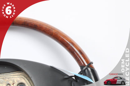 2007-2010 Mercedes W221 S550 Steering Wheel w/ Paddle Shifters Wood OEM