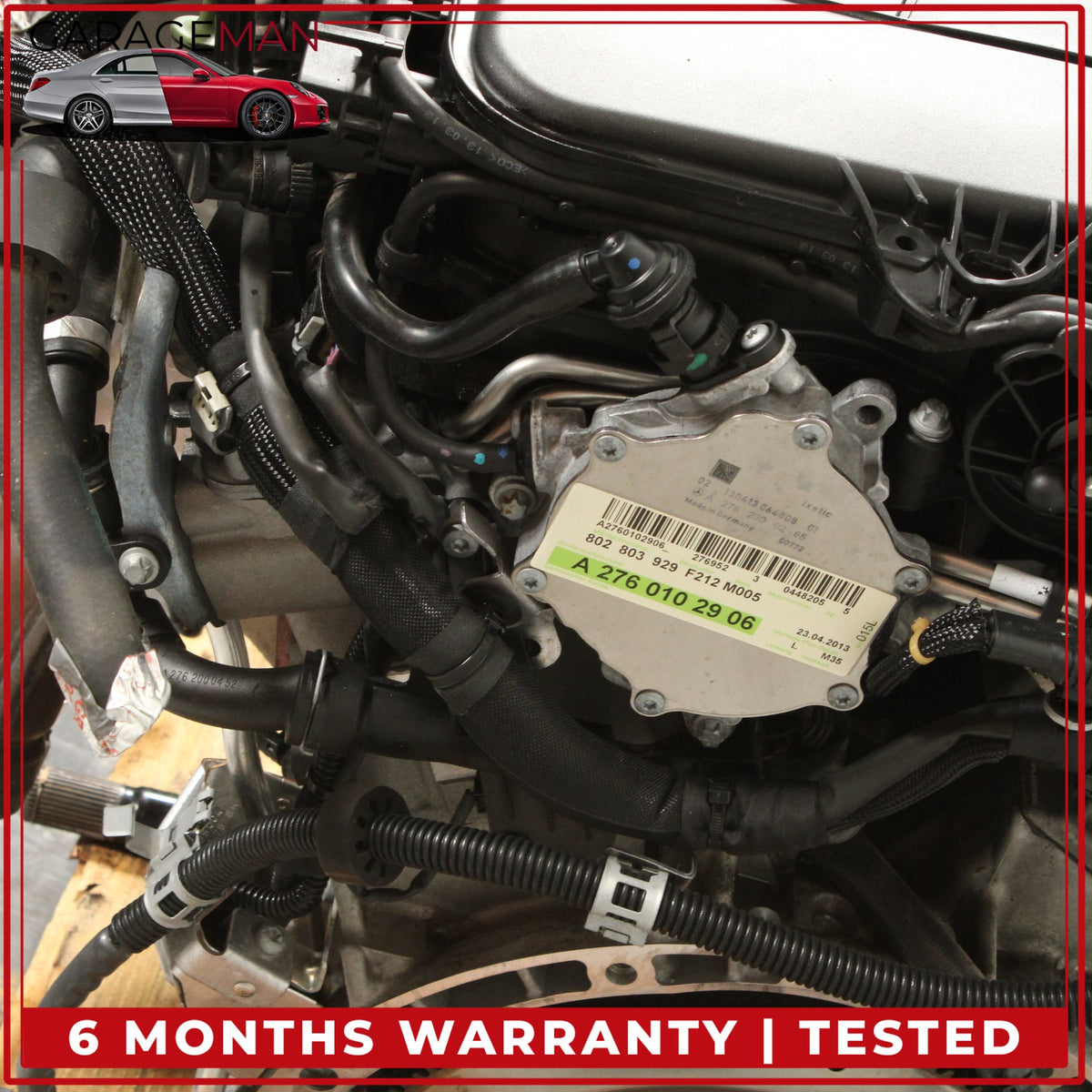 2012-2016 Mercedes W212 E350 AWD 3.5L V6 Engine Motor Assembly 276.952 OEM 85K