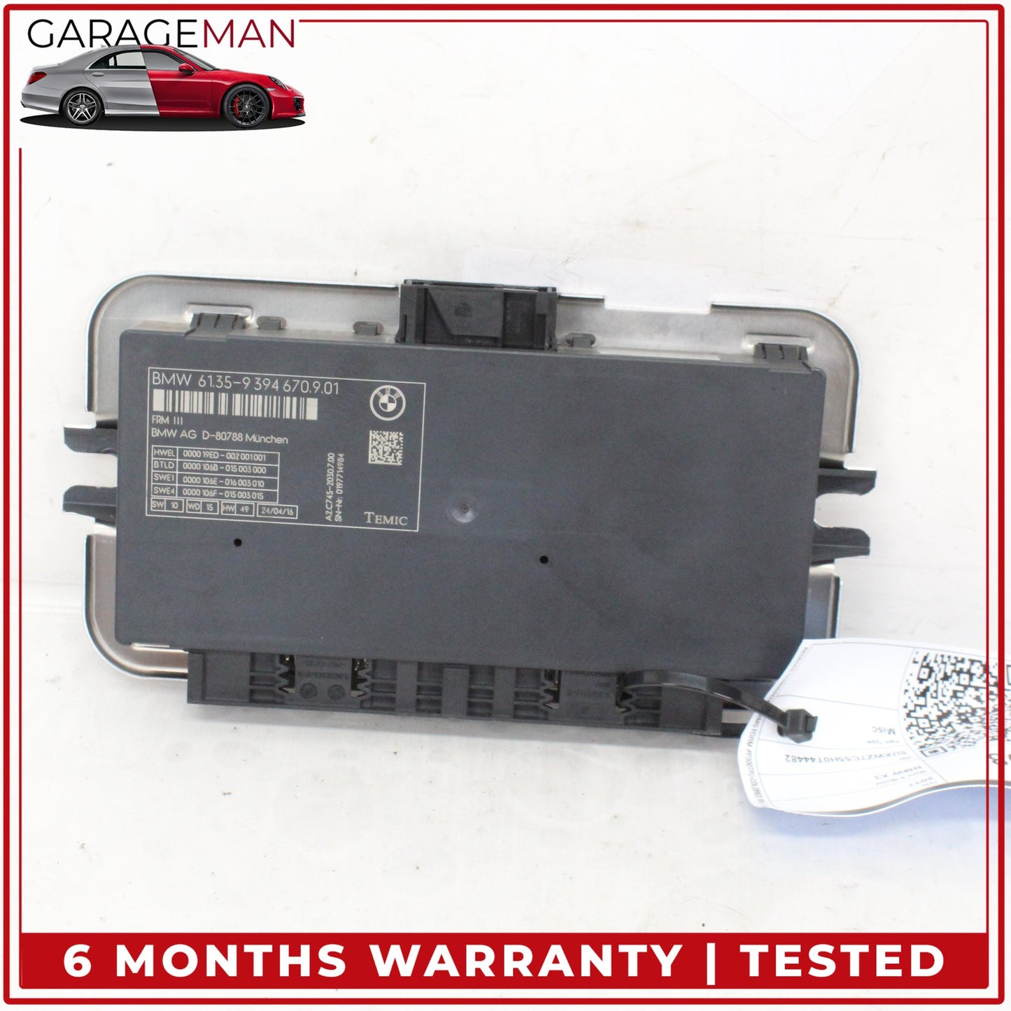 2011-2017 BMW X3 F25 SUV Footwell Light Control Module Unit 9394670 OEM
