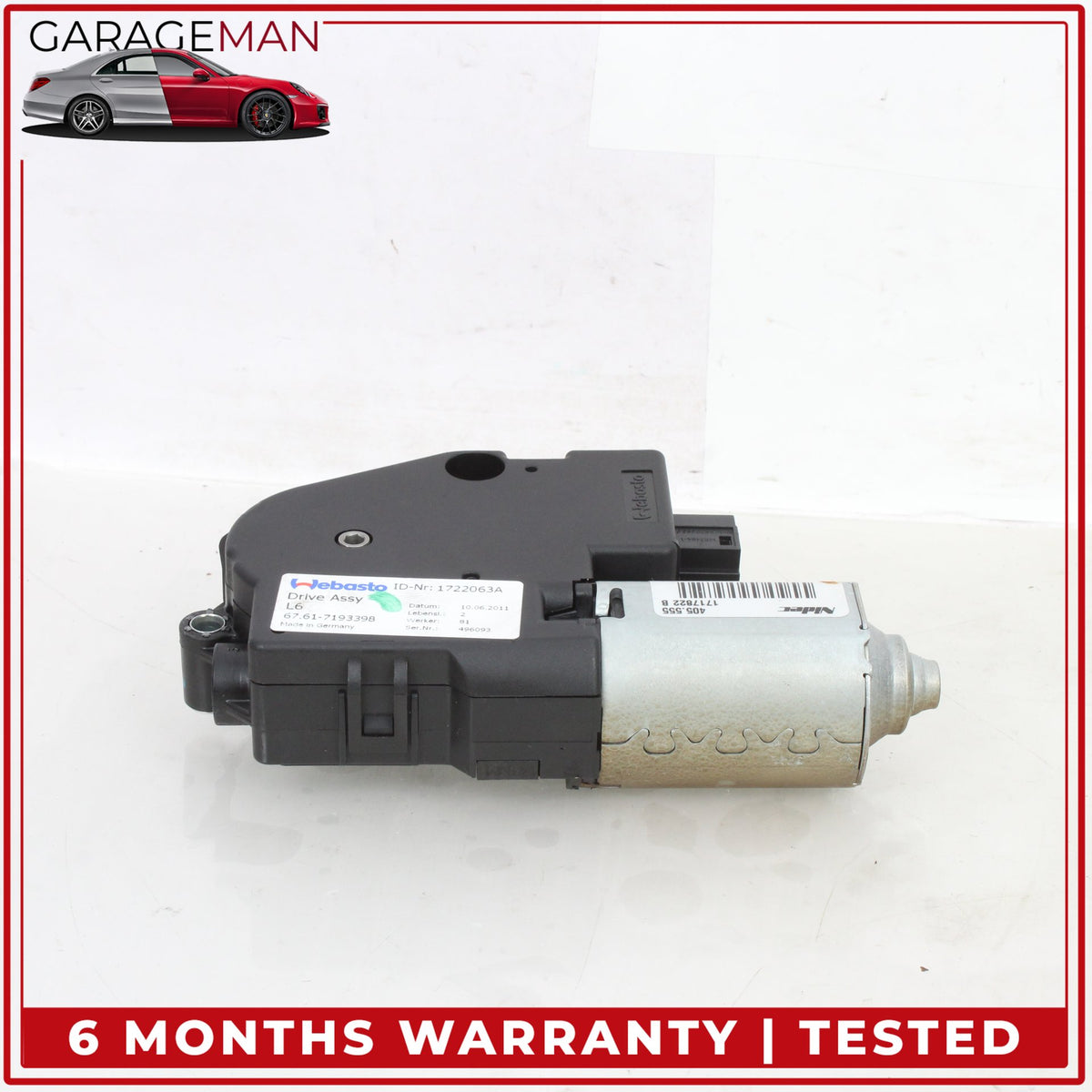 2012-2018 BMW 650i F13 Sun Roof Drive Motor (Set of 2) 7193398 OEM