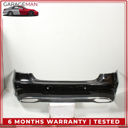2014-2016 Mercedes W212 E400 E350 Sedan Rear Bumper Cover Black 2128853438 OEM