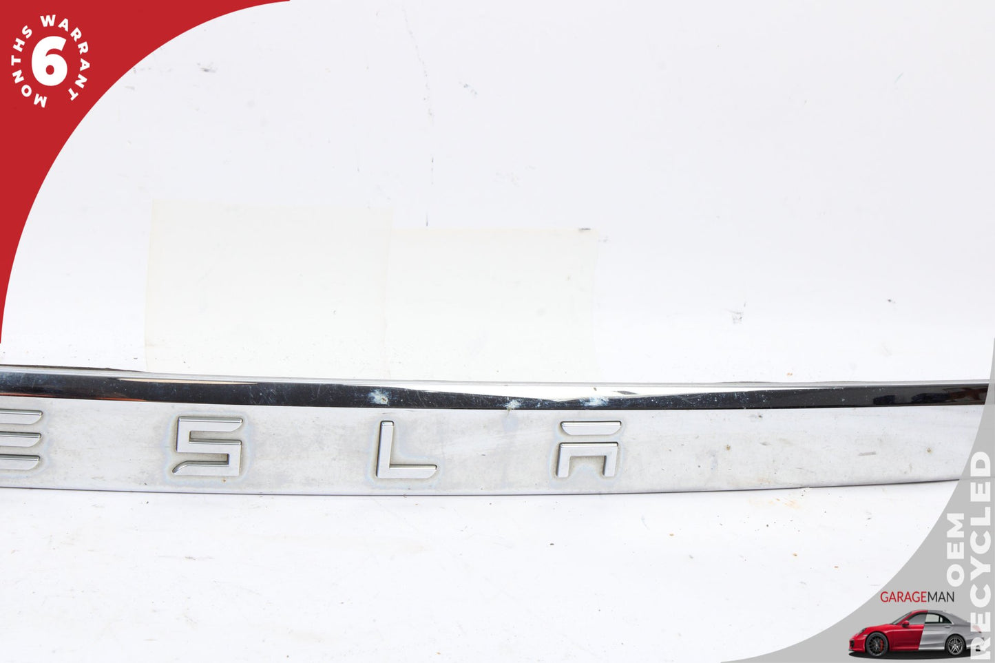 2012-2020 Tesla Model S Rear Trunk Lid Chrome Trim Moulding 102577600A OEM