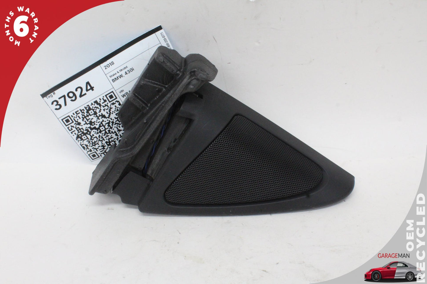 2012-2020 BMW 430i F36 Front Left Side Door Tweeter Speaker w/ Trim 9220750 OEM