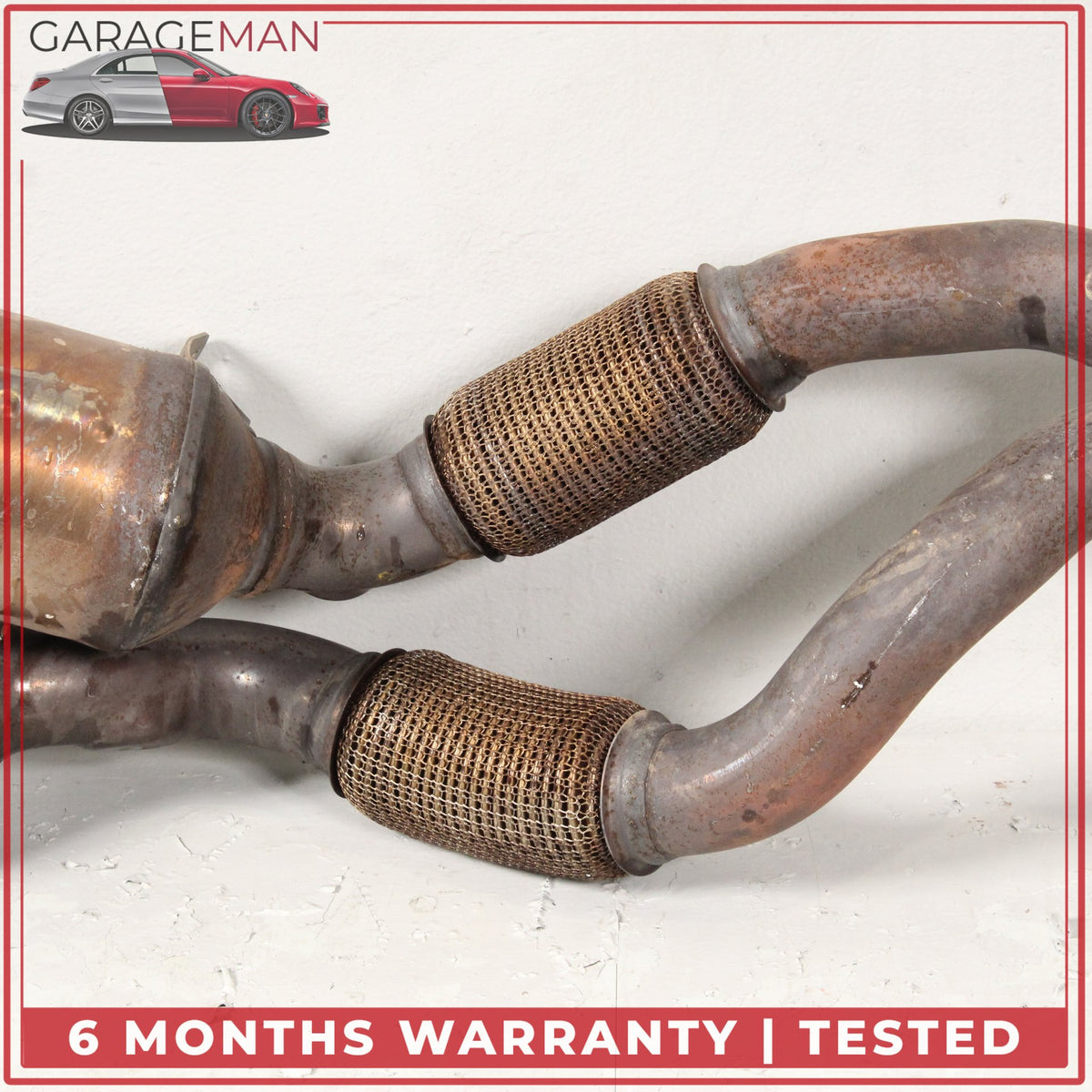 2011-2018 Porsche Cayenne 958 3.6L VR6 Left & Right Side Exhaust Downpipe OEM