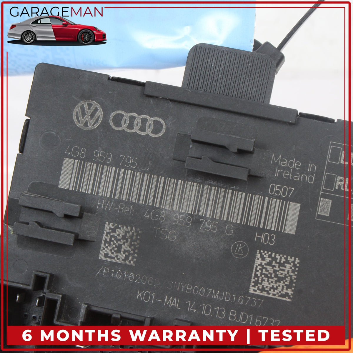 2012-2018 Audi A6 Rear Left or Right Door Control Module Unit 4G8959795J OEM