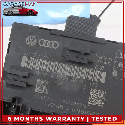 2012-2018 Audi A6 Rear Left or Right Door Control Module Unit 4G8959795J OEM
