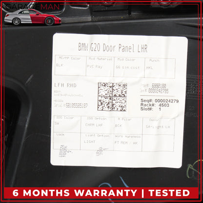 2019-2025 BMW 330i M340i Rear Left Driver Side Interior Door Trim Panel OEM