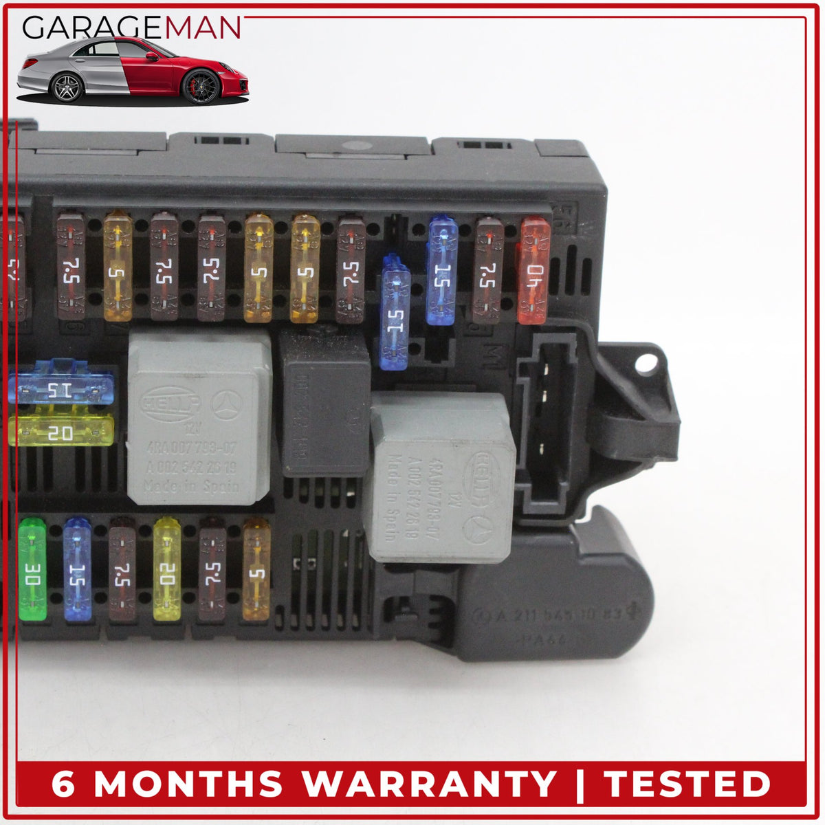 2003-2011 Mercedes W219 CLS500 Front SAM Module Relay Fuse Box 2115453901 OEM