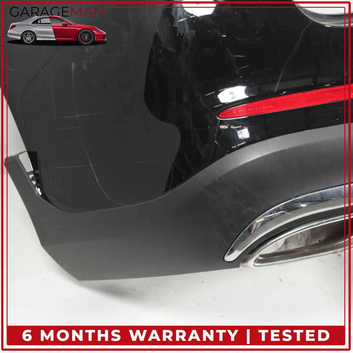 2016-2018 Mercedes-Benz GLC300 Rear Bumper Cover Assembly 2538852201 Black OEM