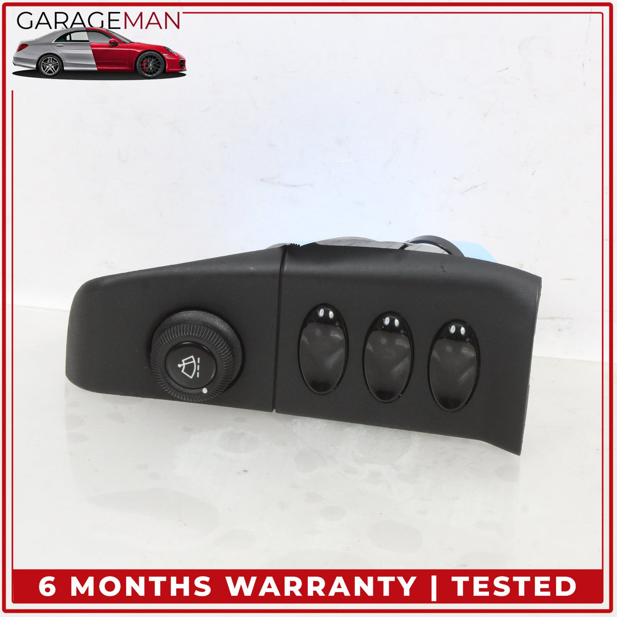 2000-2001 Porsche 911 Carrera Left Side Dash Cluster Washer Switch w/ Trim OEM