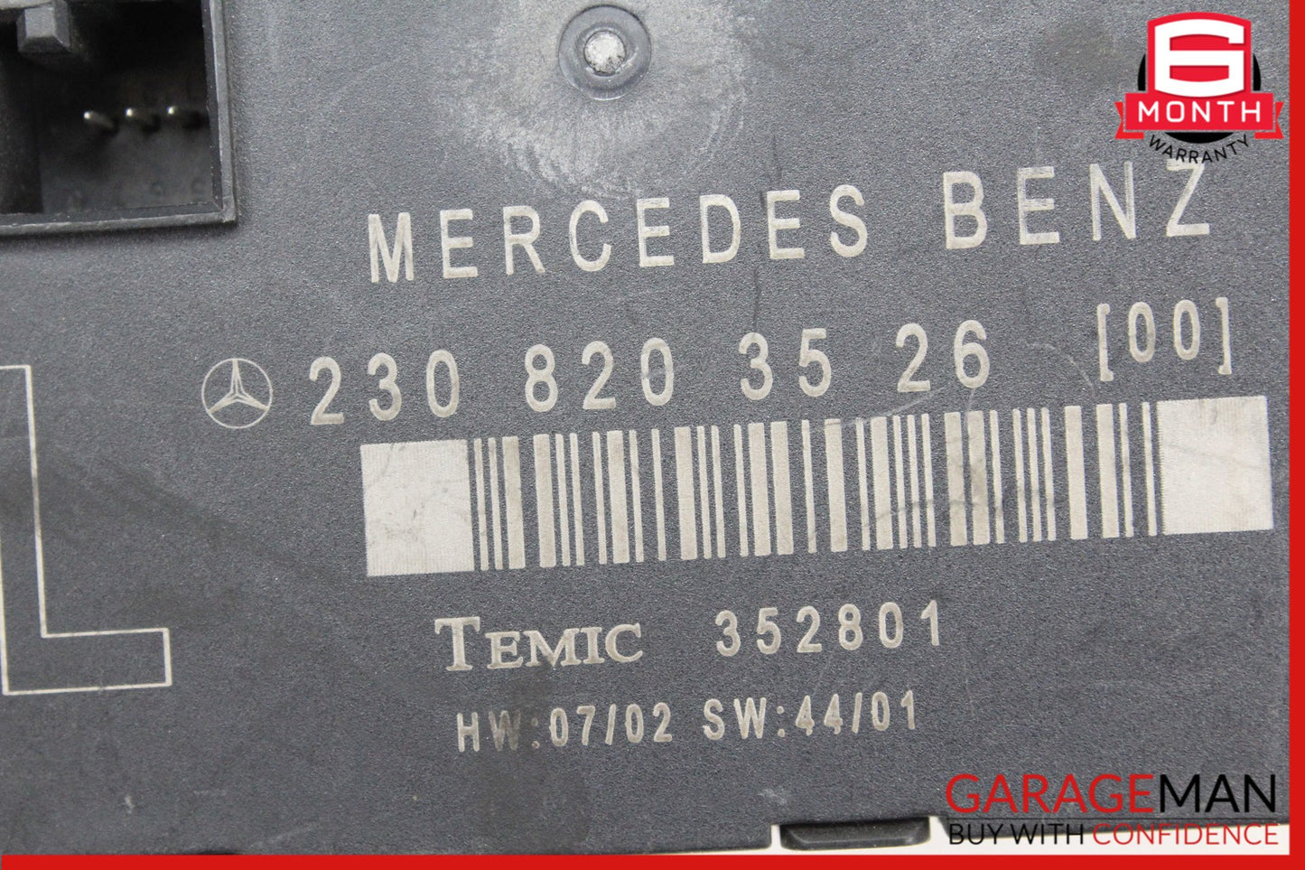 2003-2012 Mercedes R230 SL500 Front Left Door Control Module 2308203526