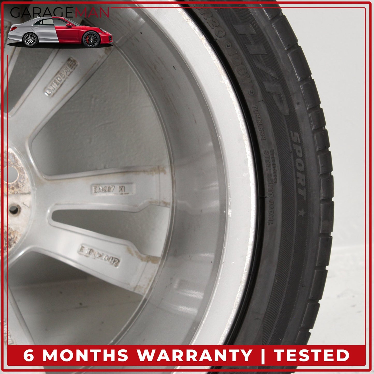 2014-2019 BMW X5 X6 Front Wheel Rim w/ Bridgestone Tire 10JX20H2ET40 7846790 OEM