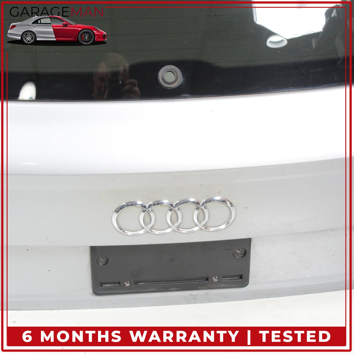 2017-2019 Audi Q7 Rear Trunk Lid Panel Assembly Silver Metallic 4M0827025D OEM