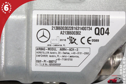17-19 Mercedes-Benz E400 W213 Front Left or Right Side Knee Airbag Air Bag 2138600302