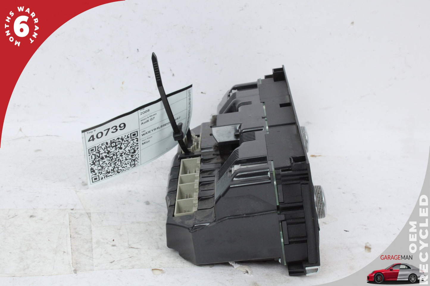2007-2009 Audi Q7 AC A/C Climate Control Switch Panel 4L0820043F OEM