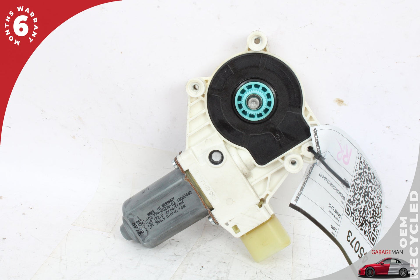 2011-2016 BMW 528i Front or Rear Right Side Window Regulator Motor 7248172 OEM