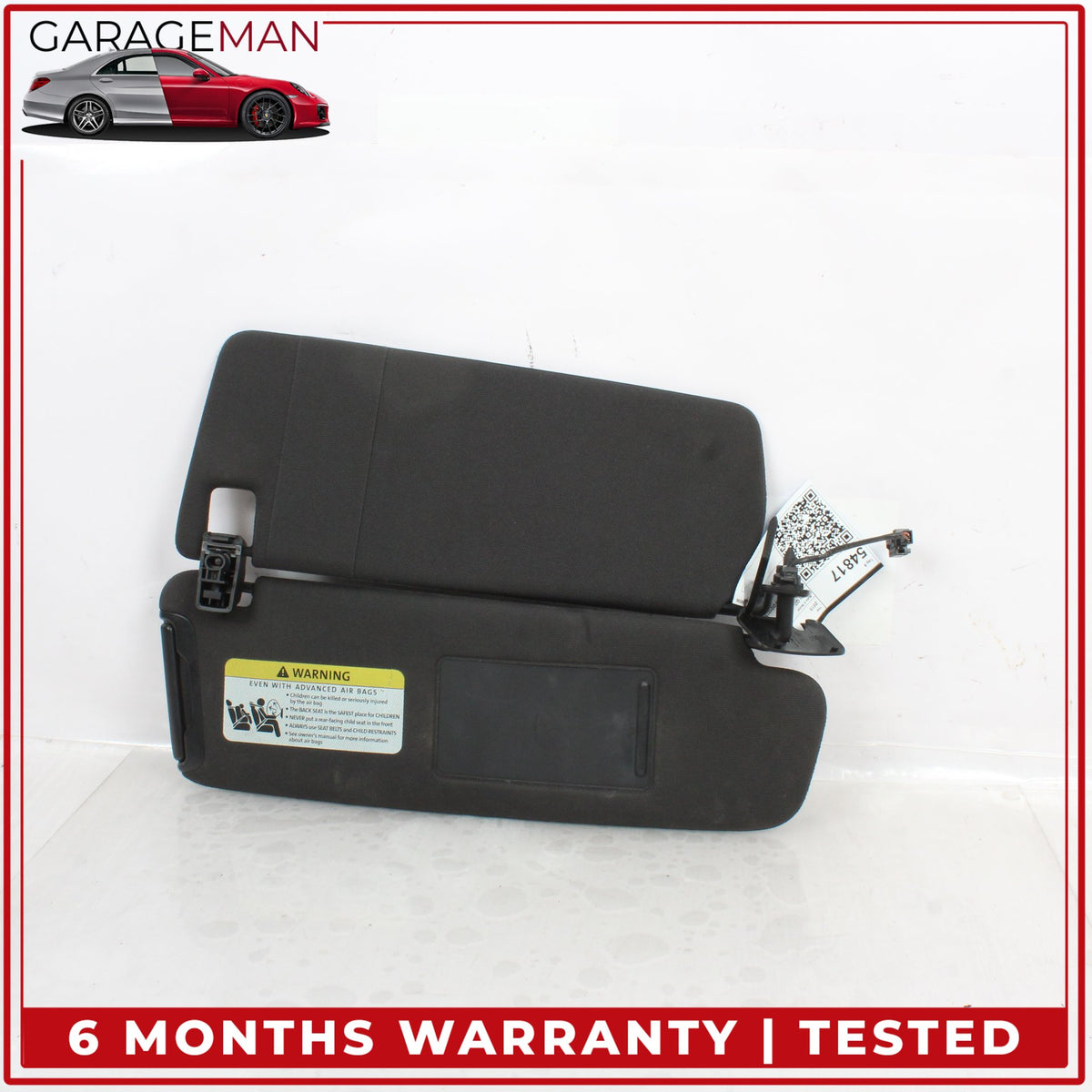 2007-2015 Audi Q7 4L SUV Front Left and Right Side Sun Visor Black 4L0857552 OEM