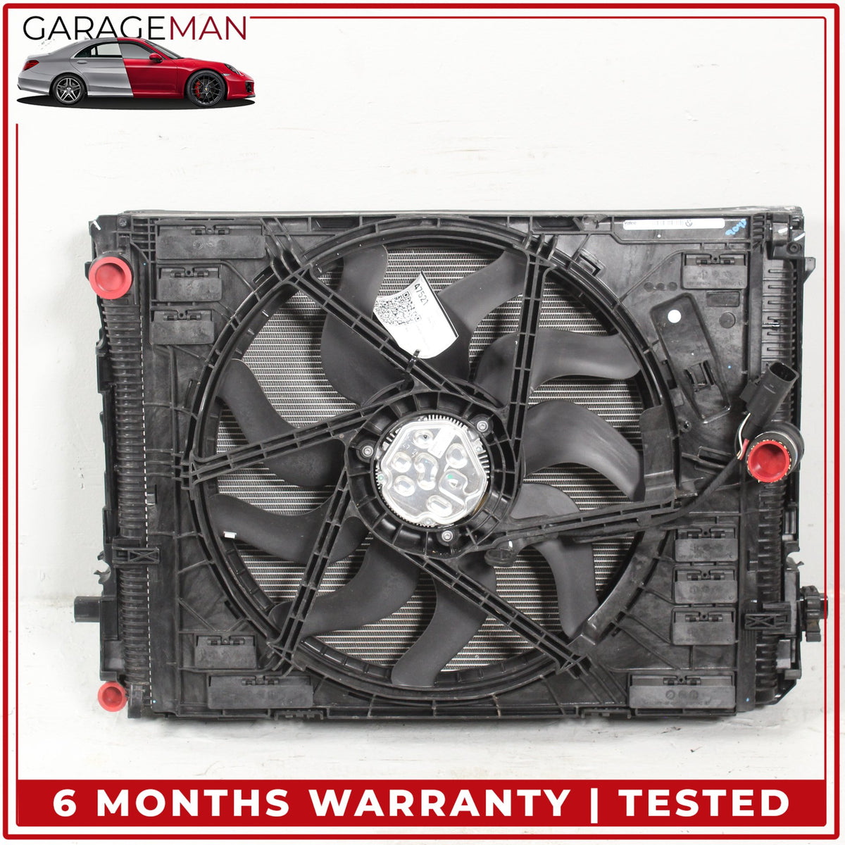 2019-2024 BMW 330i G20 Engine Radiator Cooling Fan Motor Assembly 8666816