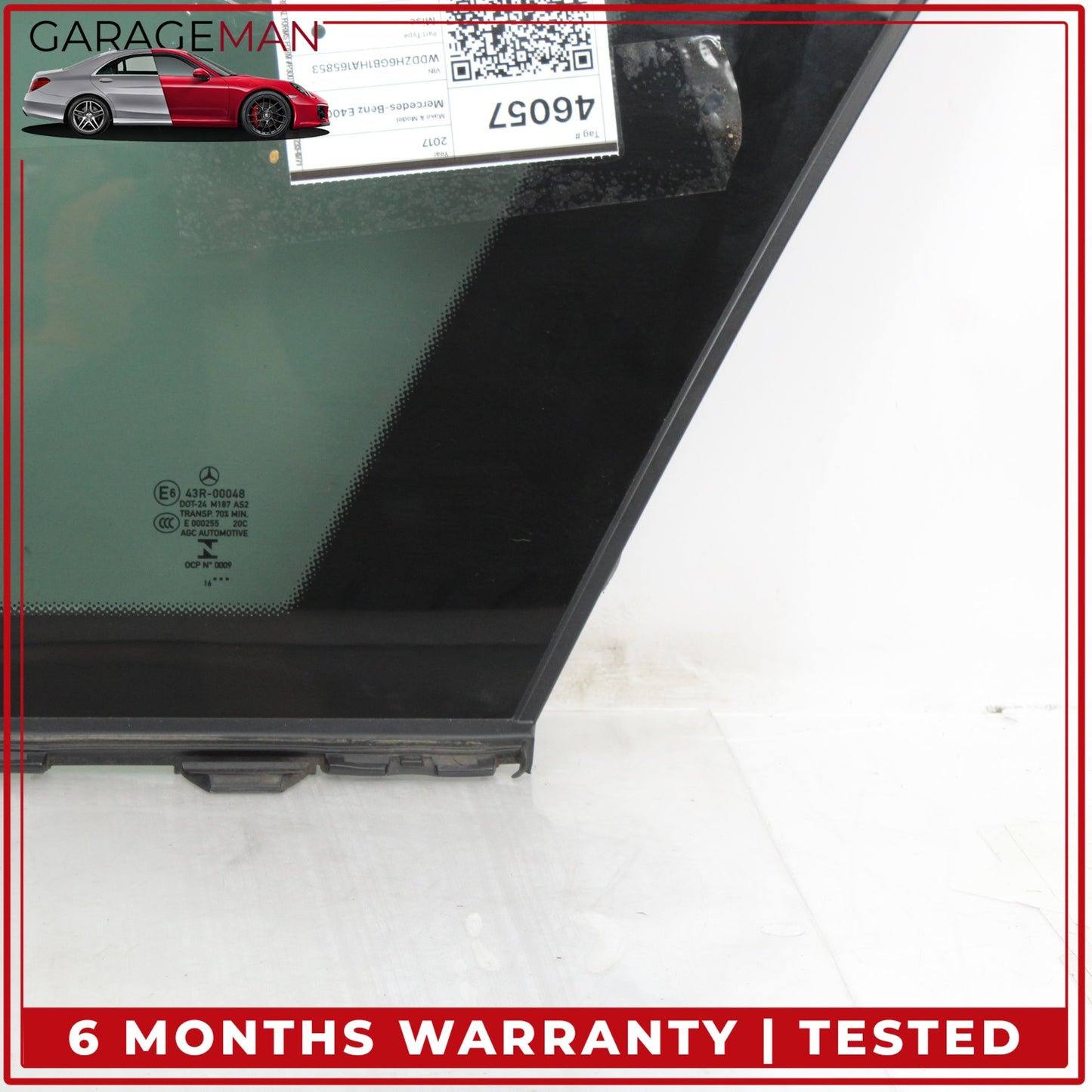 2017-2023 Mercedes S213 E400 Wagon Rear Right Side Quarter Window Glass OEM