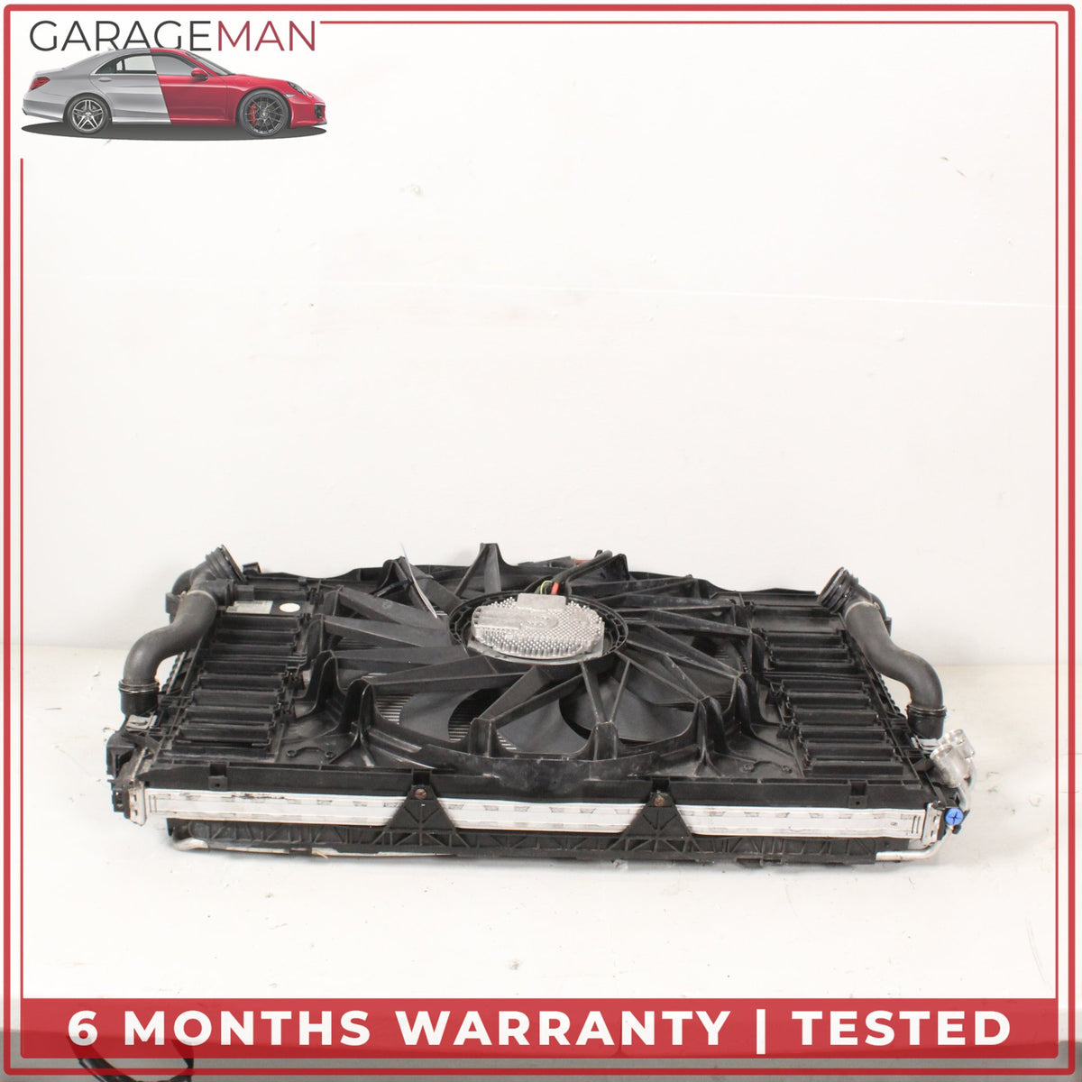 2010-2016 Porsche Panamera 970 Engine Cooling Radiator AC A/C Condenser OEM