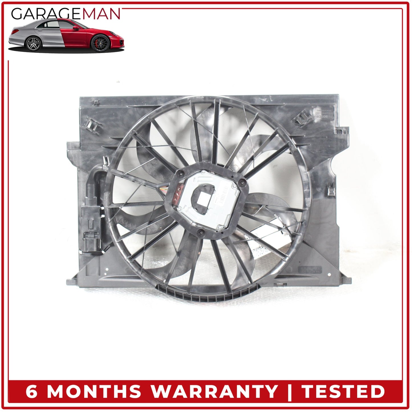 2006-2009 Mercedes W211 E350 Cooling Fan Blade w/ Shroud & Motor 2115001693 OEM