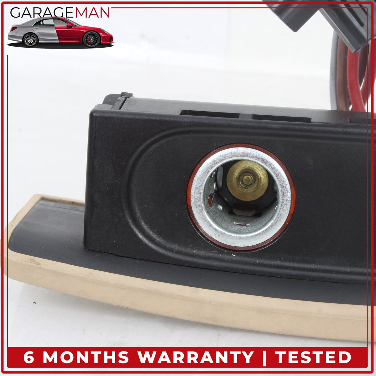 2012-2018 Audi A6 A7 Rear Center Console Outlet Socket Storage Trim Beige OEM