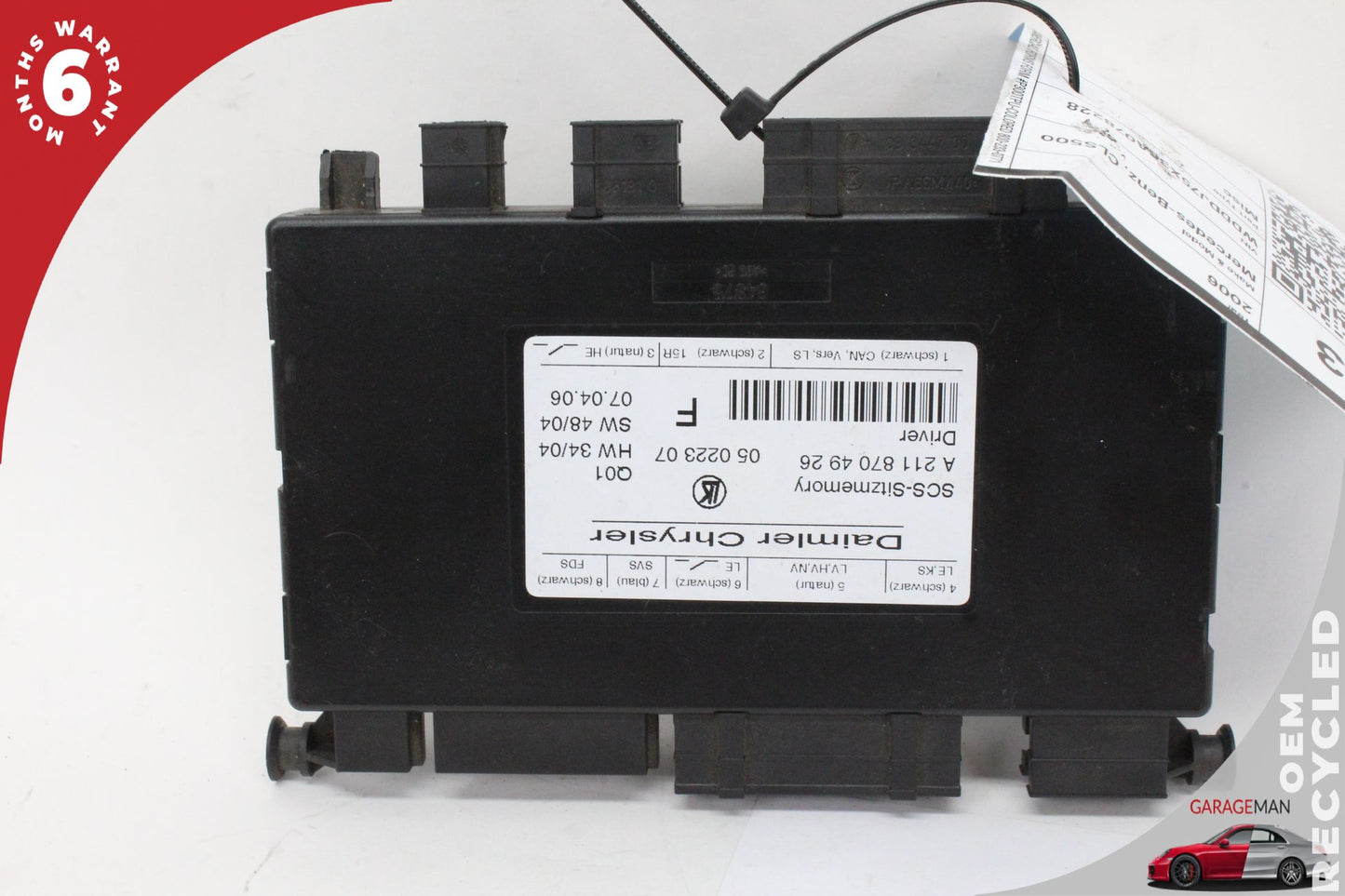 2003-2012 Mercedes W219 CLS500 Front Left Seat Control Module 2118704926 OEM
