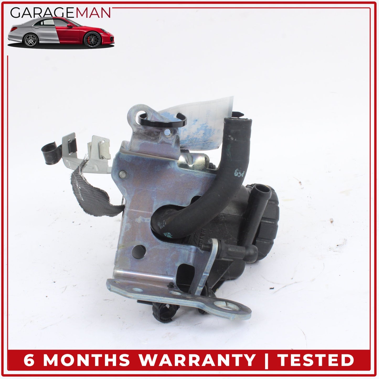 2015-2020 Mercedes W205 C300 Coolant Overflow Reservoir w/ Support Bracket OEM