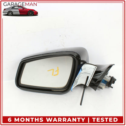 2012-2015 BMW 650i F06 Front Left Side Door Rear View Mirror w/ Camera Black OEM
