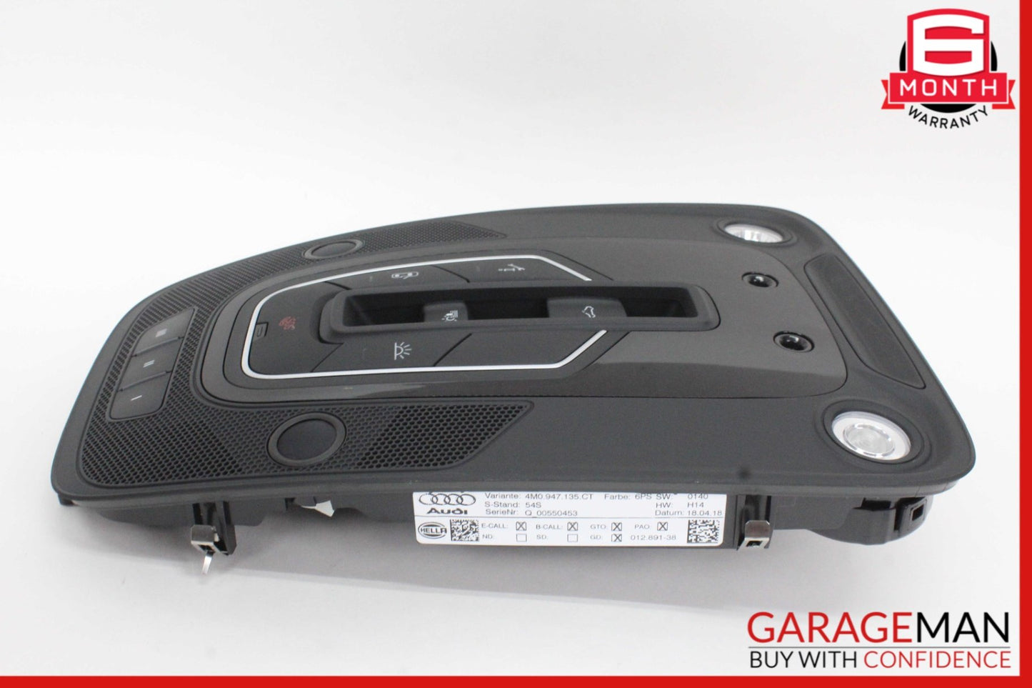 2017-2024 Audi Q7 SUV Overhead Dome Light Lamp 4M0947135CT Genuine