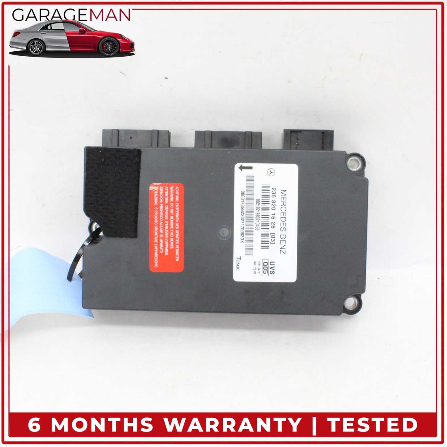 2003-2006 Mercedes-Benz SL500 R230 Convertible Top Roof Control Module 2308201626