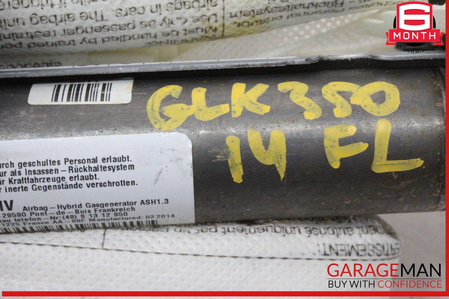 10-15 Mercedes X204 GLK350 Left Driver Side Roof Curtain Airbag Air Bag OEM