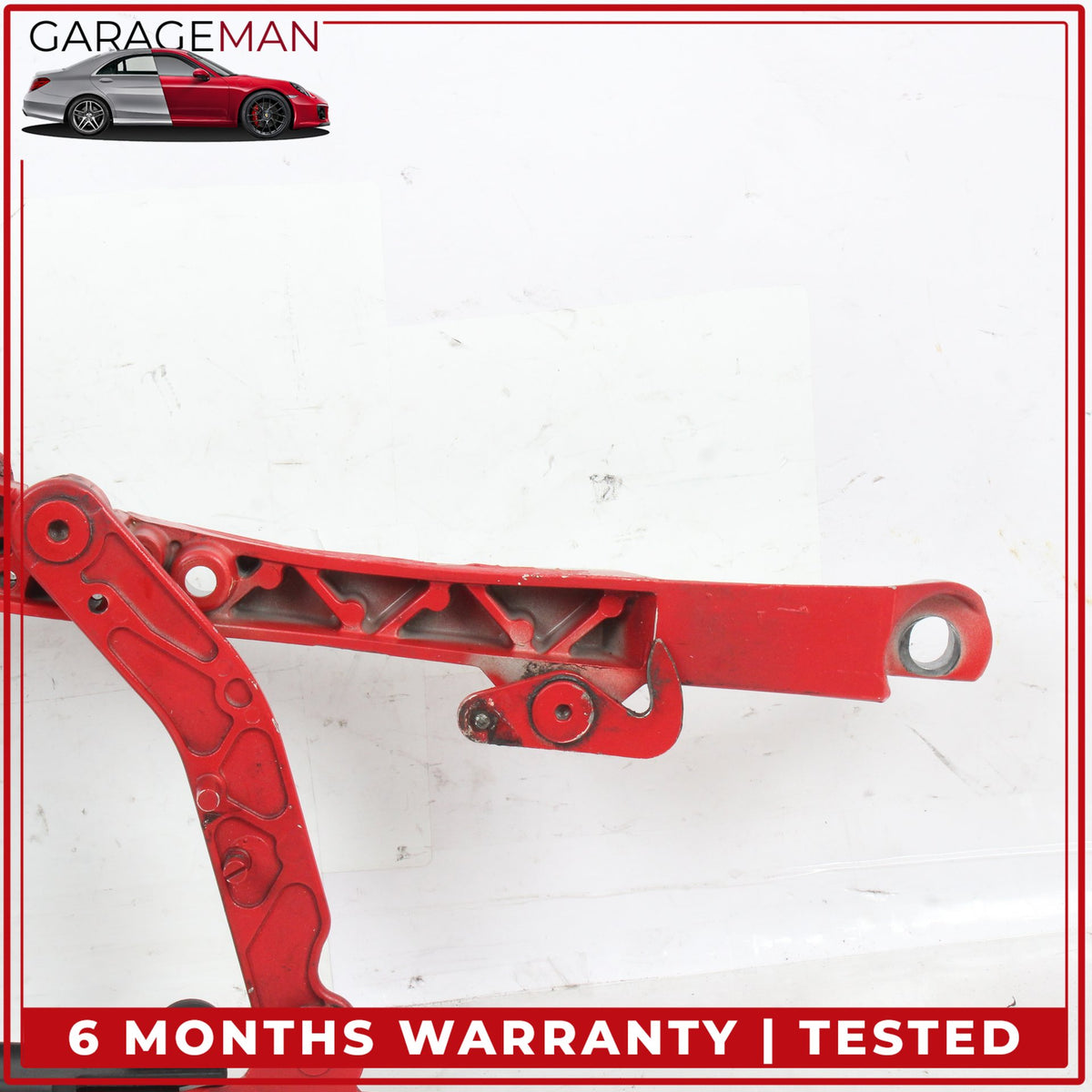 1999-2012 Porsche 911 Left and Right Convertible Top Cover Red Hinge Set OEM
