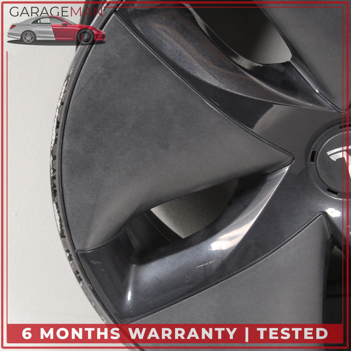 2017-2023 Tesla Model 3 Alloy Wheel Rim w/ Aerocover 18x8.5J ET40 104422100G OEM