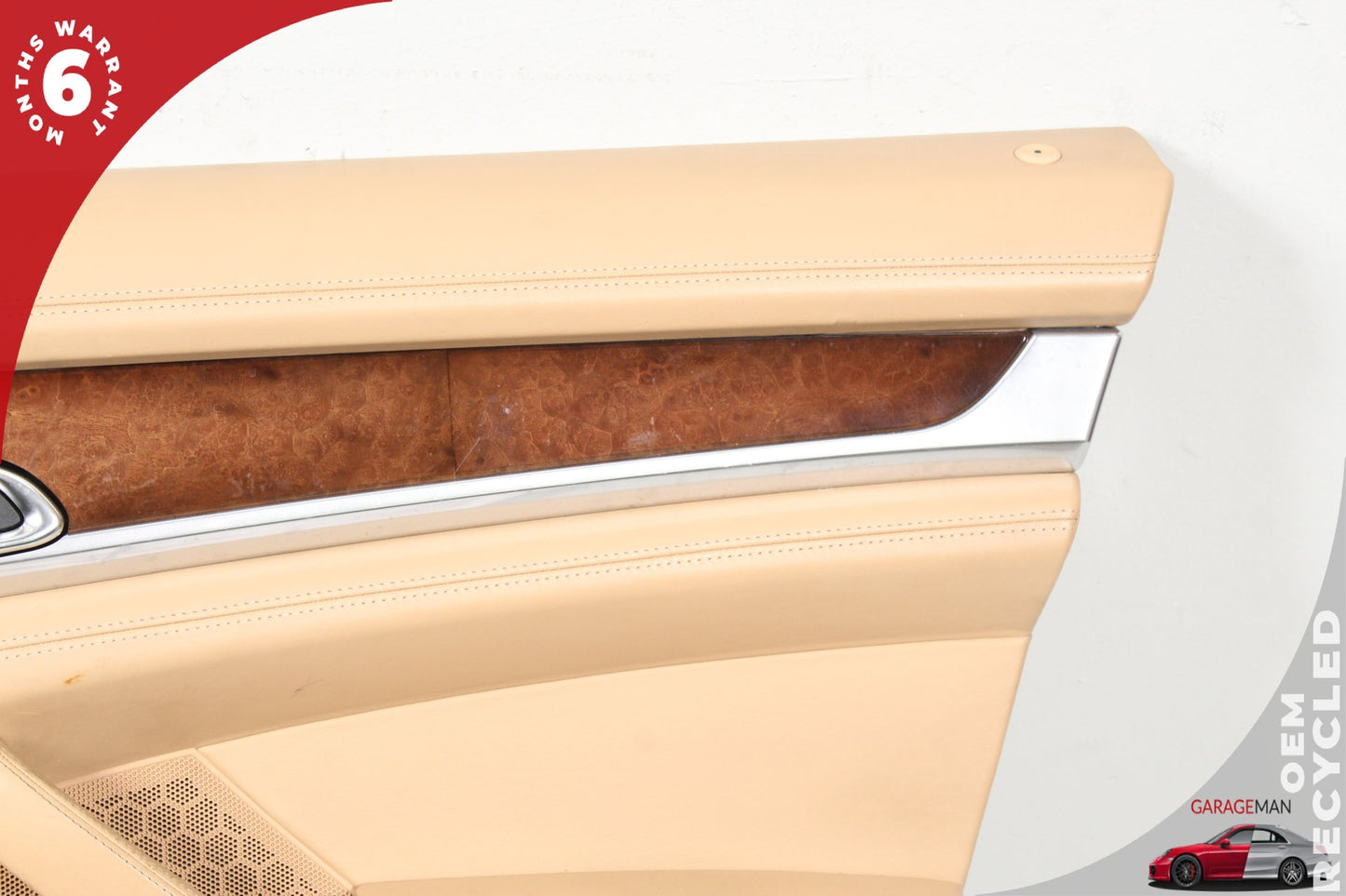 2010-2016 Porsche Panamera 970 Front Right Side Door Trim Panel Beige OEM