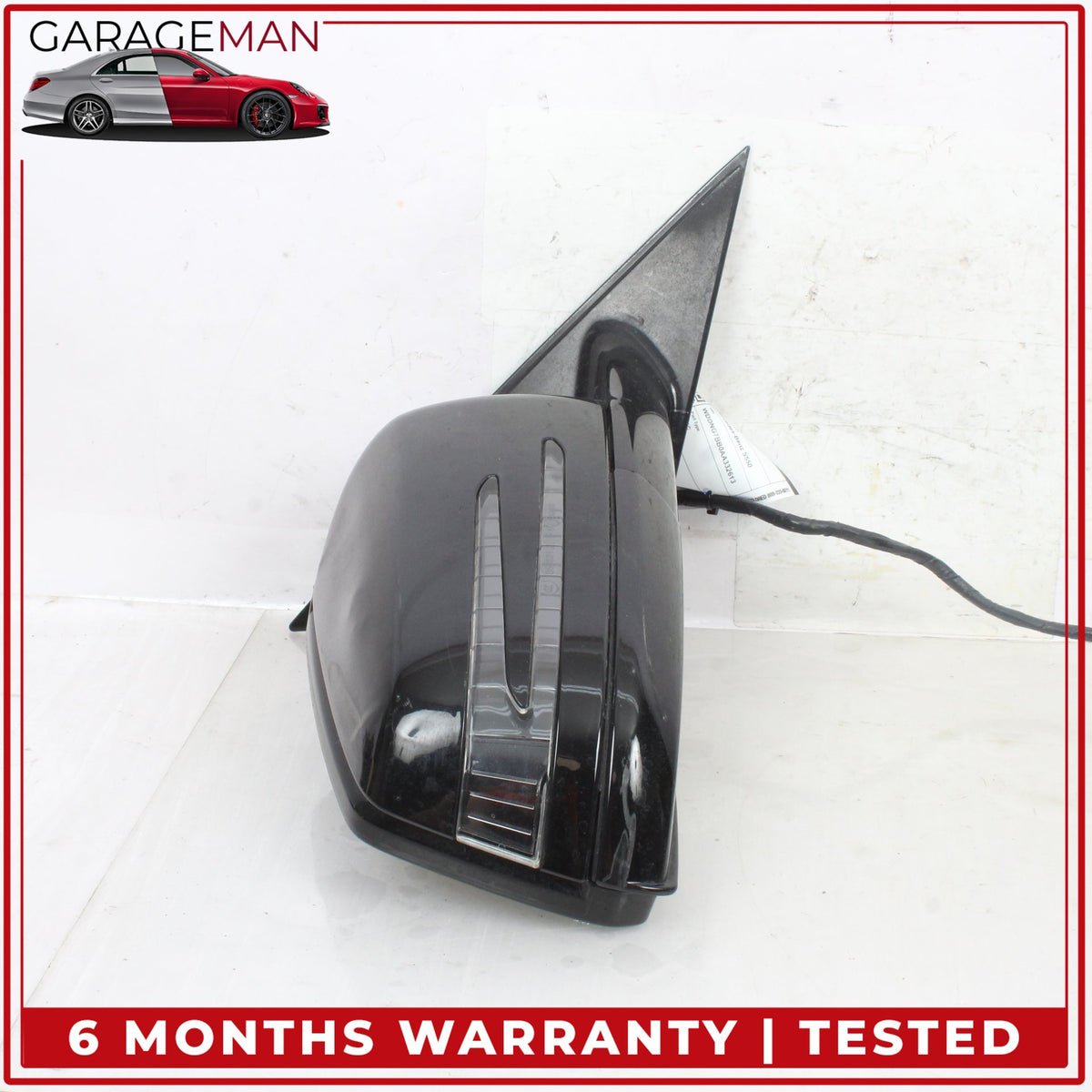 2010-2013 Mercedes W221 S550 Front Right Side Door Rear View Mirror Black OEM