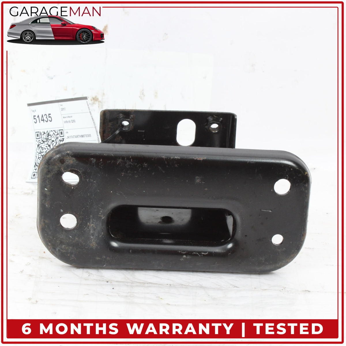 2014-2024 Infiniti Q50 V37 Front Left Side Bumper Reinforcement Bracket OEM
